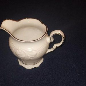 Wawal Caso Oro Collection Creamer. Gold Trim. Made in Poland Vintage
